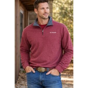 Columbia Sportswear Men’s XXL Red Long Sleeve Shirt Casual Outdoor Top